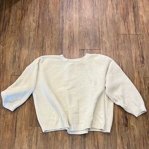Maurice’s Cream Oversized Knitted Women's Sweater 3X